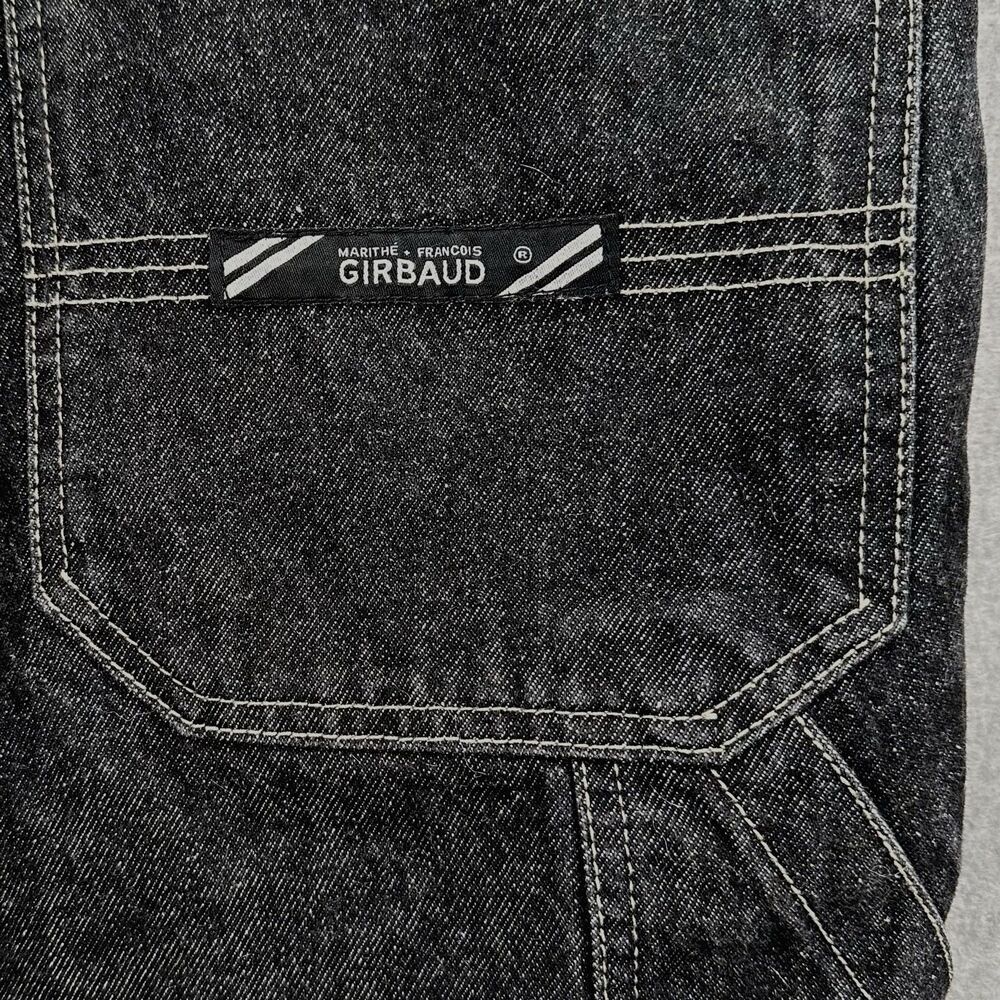 Marithe Francois Girbaud Cargo Jorts Mens 44 Black Denim Baggy Utility 90s Y2K - Picture 6 of 10